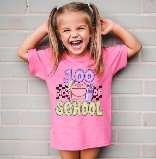 100 days of school (backpack - girl) - YOUTH - DTF