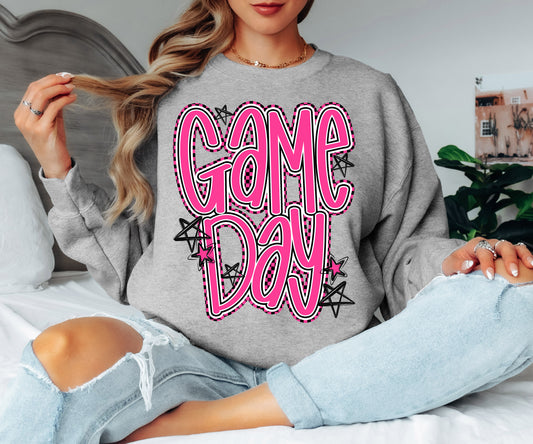 Game Day Word Art (Pink) - DTF