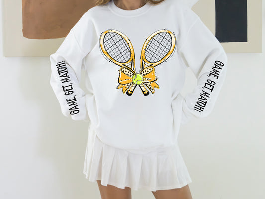 Game Set Match Tennis (Yellow Gold) - DTF