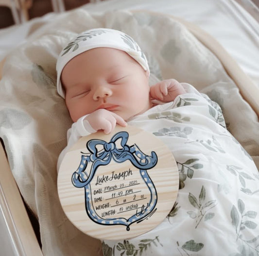 Birth Announcement (Blue) - DTF