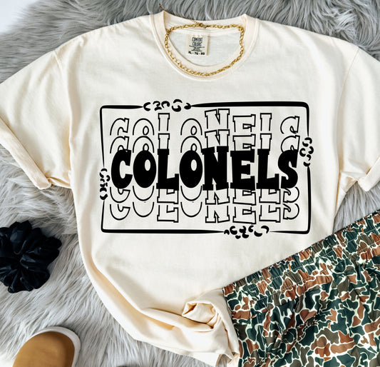 Colonels (Leopard Stacked Mascot) - DTF