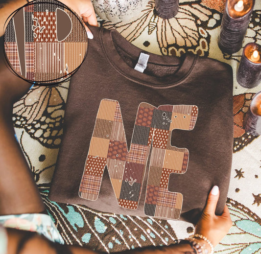 NE (Autumn Quilted Distressed State) - DTF