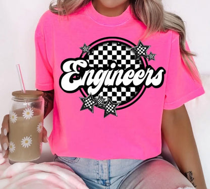 Engineers (Checkered Stars Mascot) - DTF