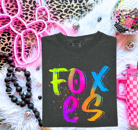 Foxes (Bright Colored Graffiti Style Mascots) - DTF
