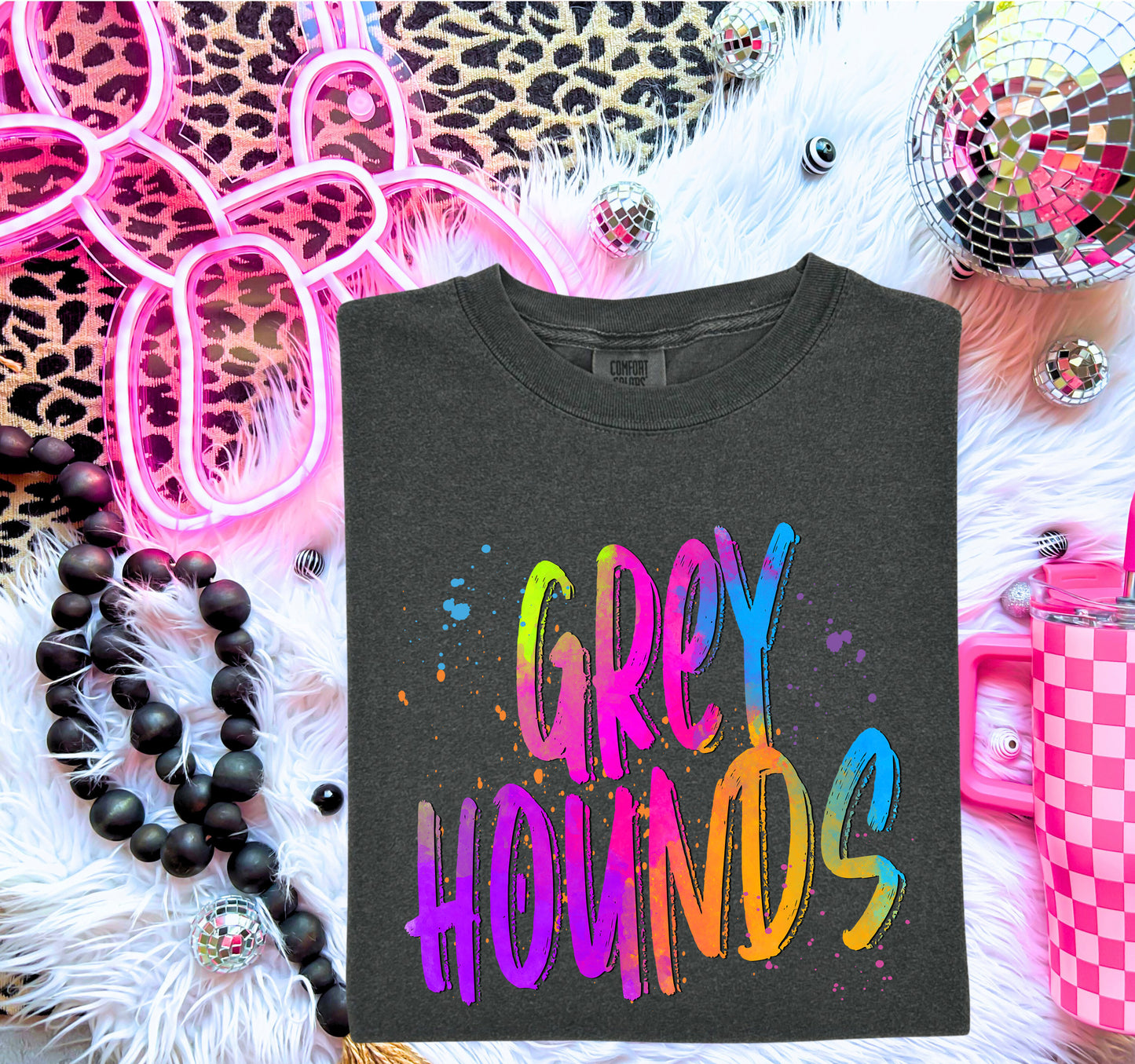 Greyhounds (Bright Colored Graffiti Style Mascots) - DTF