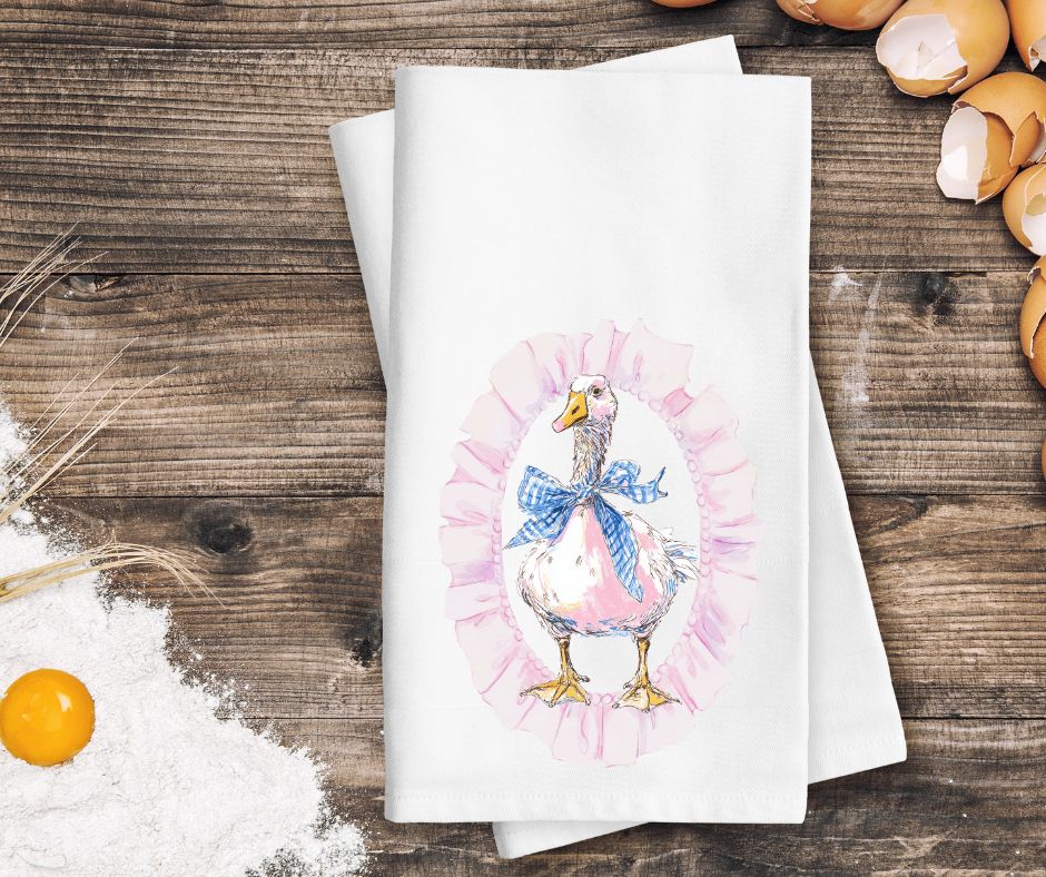 Watercolor Goose Frame - DTF