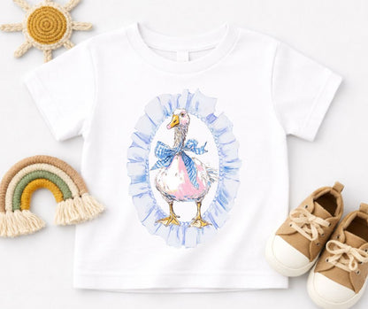 Watercolor Goose Frame - DTF