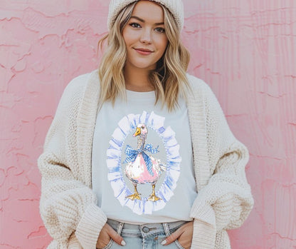 Watercolor Goose Frame - DTF