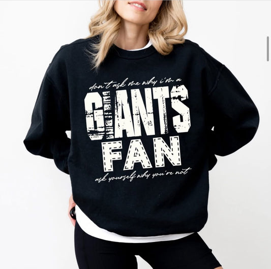 Giants (Don't Ask Me Why Spirit Mascot) - DTF