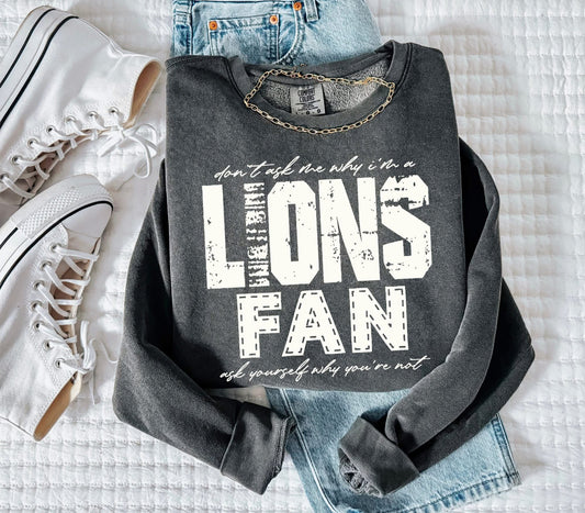Lions (Don't Ask Me Why Spirit Mascot) - DTF