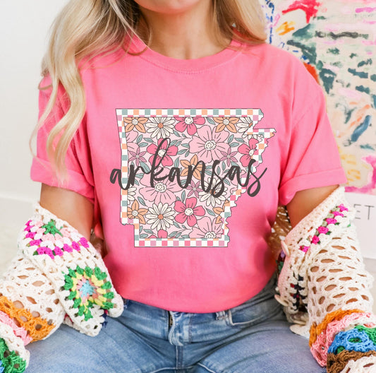 Arkansas (checkered floral) - DTF