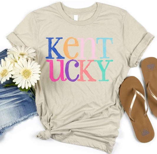 Kentucky (distressed watercolor) - DTF