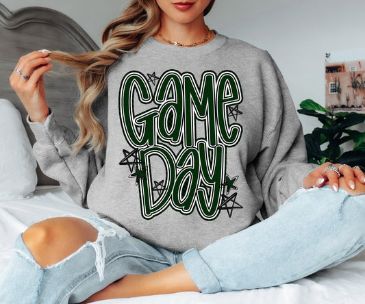 Game Day Word Art (Dark Green) - DTF