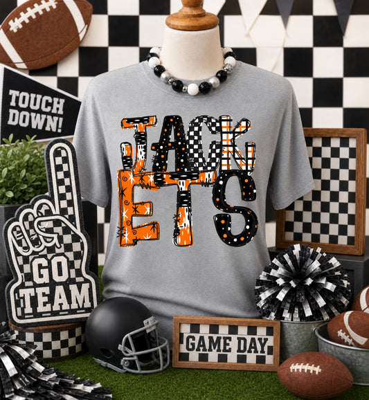 Jackets - Orange (Game Day Patterns Mascot) - DTF