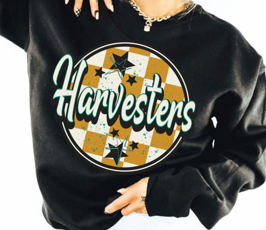 Harvesters (retro checkerboard) - DTF
