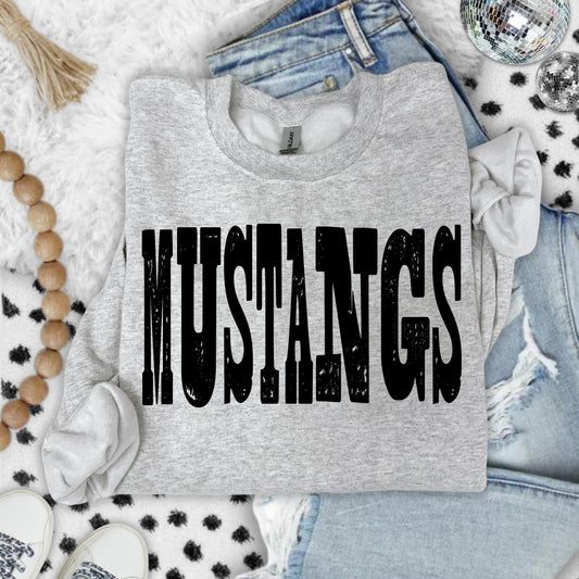 Mustangs (Mixed Up Mascot) - DTF