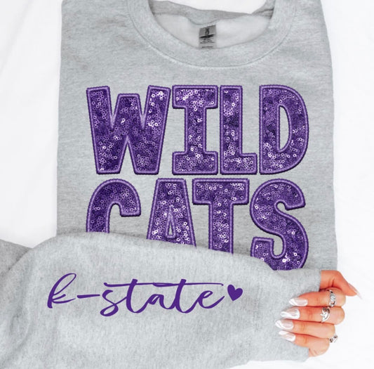 Wildcats (Sequins/Embroidery look) - DTF
