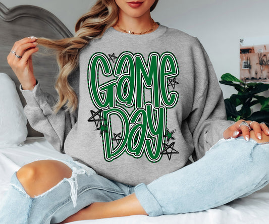 Game Day Word Art (Kelly Green) - DTF