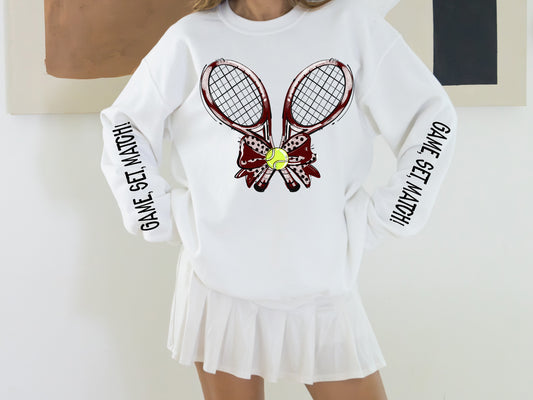 Game Set Match Tennis (Maroon) - DTF