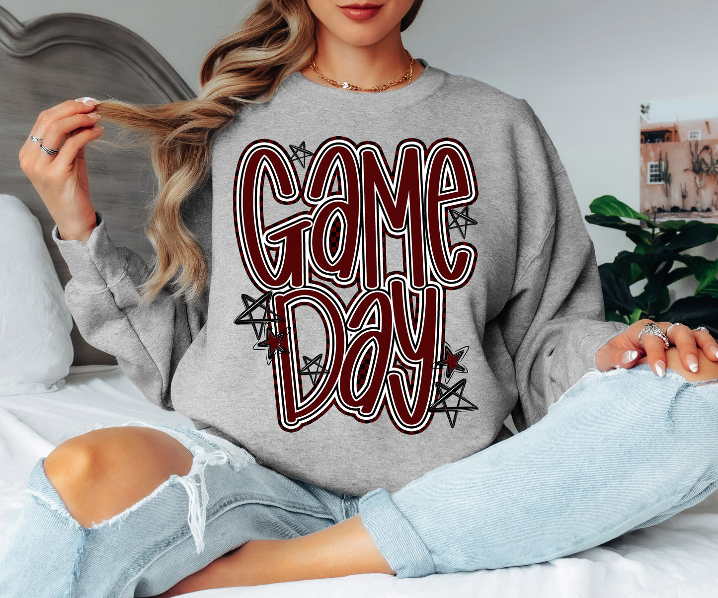 Game Day Word Art (Maroon) - DTF