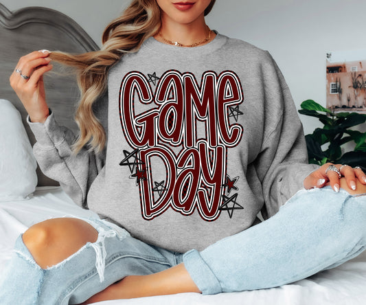 Game Day Word Art (Maroon) - DTF