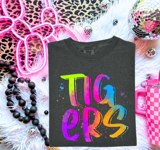 Tigers (Bright Colored Graffiti Style Mascots) - DTF