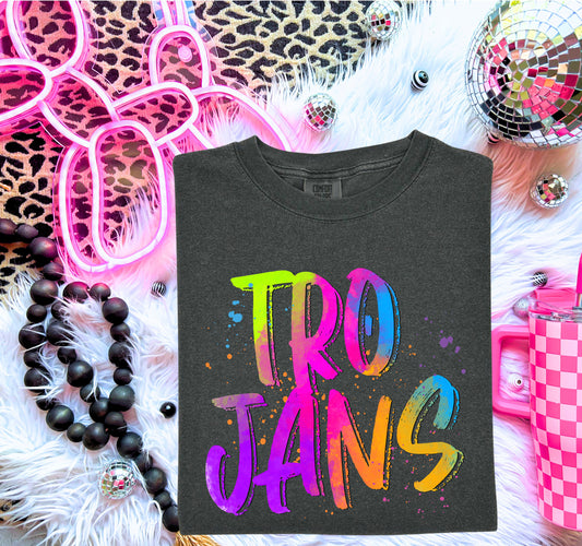 Trojans (Bright Colored Graffiti Style Mascots) - DTF