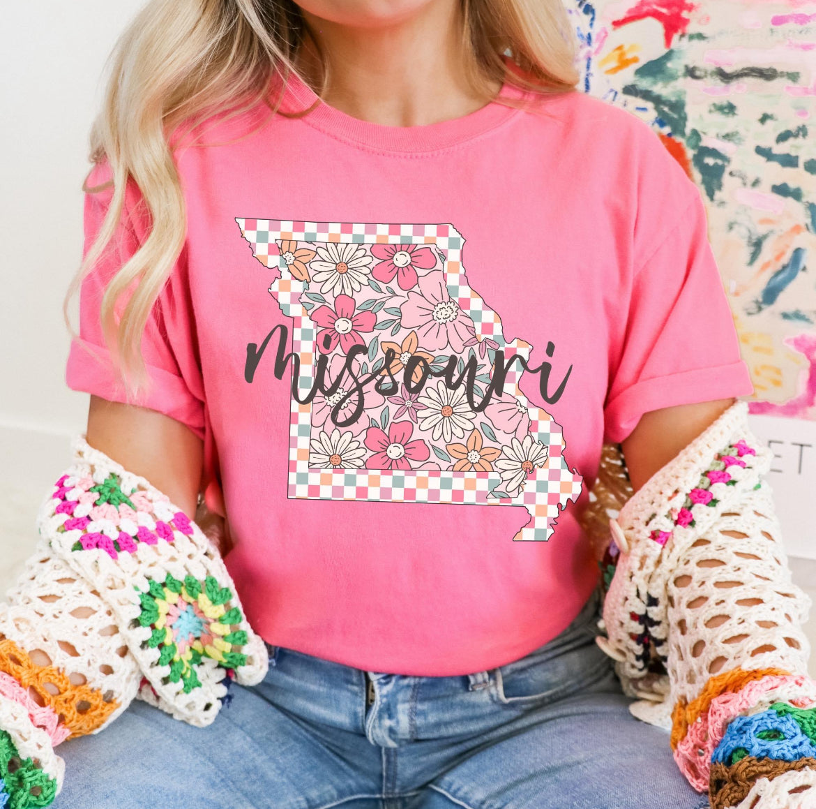 Missouri (checkered floral) - DTF