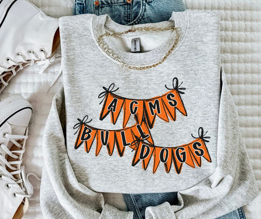 Bulldogs - ACMS - Orange (Spirit Pennants) - DTF