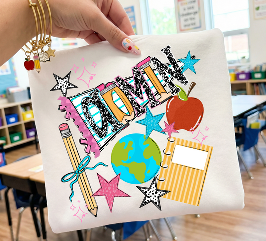 Admin (Back to School Name Pennant) - DTF