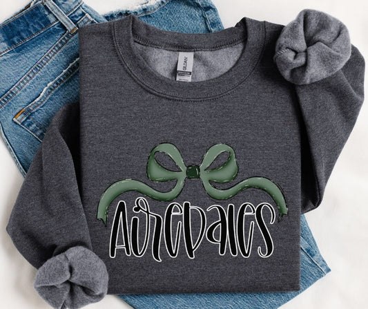 Airedales (Dark Green Bow) - DTF