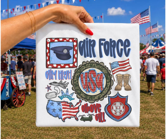 Air Force (Military Collage) - DTF