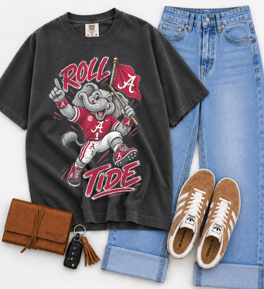 Alabama (Vintage Distressed Go Mascots) - DTF