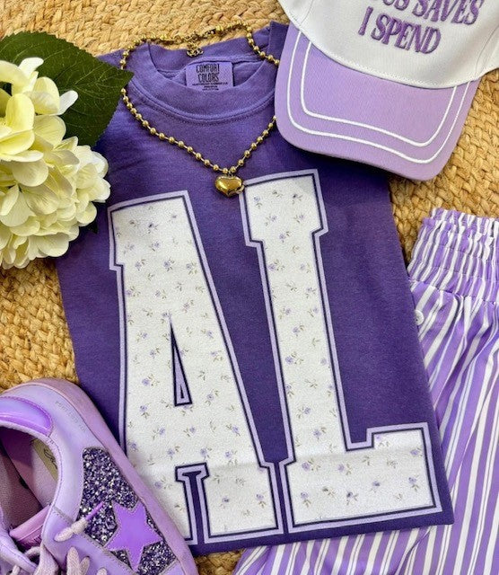 Alabama (Purple Floral State) - DTF