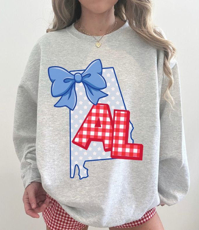 Alabama (American Gingham and Stars State) - DTF