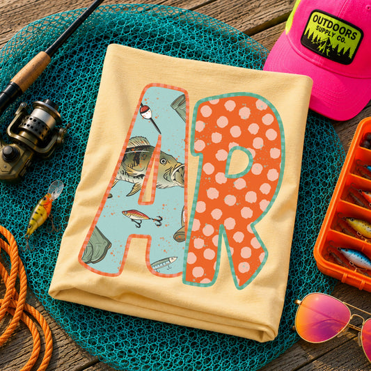 AR (Bass Fishing Polka Dots State Abbreviations) - DTF
