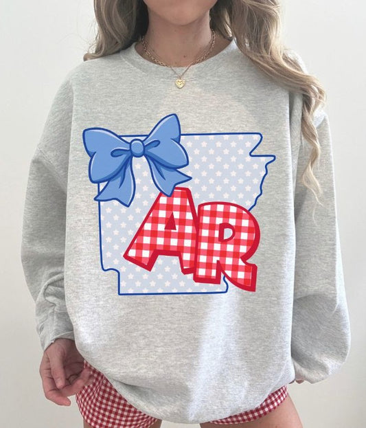 Arkansas (American Gingham and Stars State) - DTF