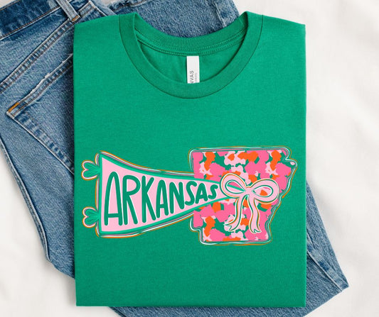 Arkansas (Preppy Floral Flag State) - DTF