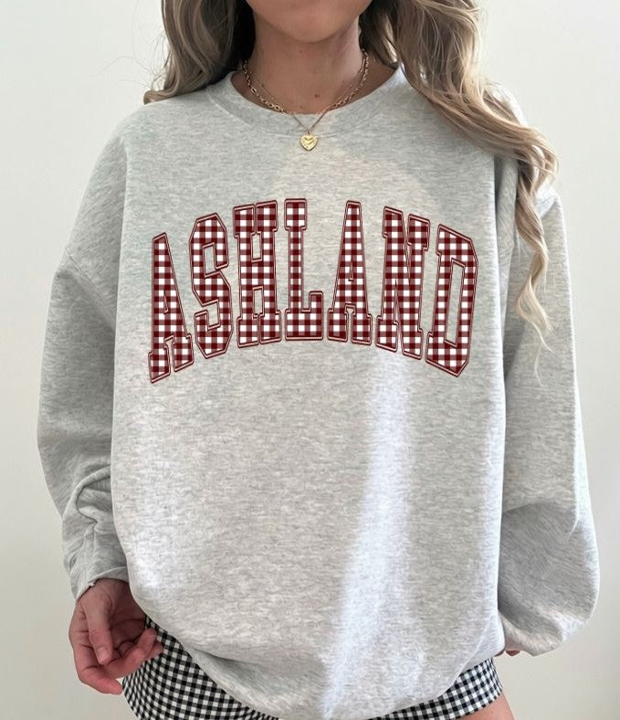 Ashland (Gingham Varsity Arch Mascot) - DTF