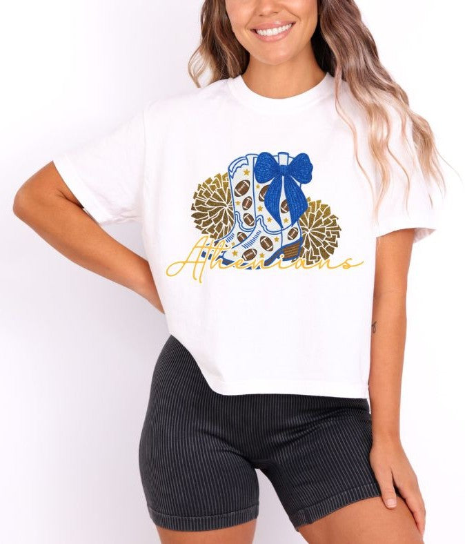 Athenians - Royal Blue/Yellow Gold (Drill Team Mascots)  - DTF