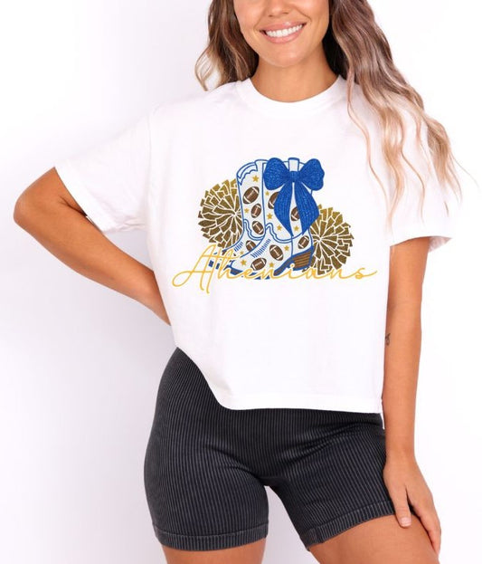 Athenians - Royal Blue/Yellow Gold (Drill Team Mascots)  - DTF