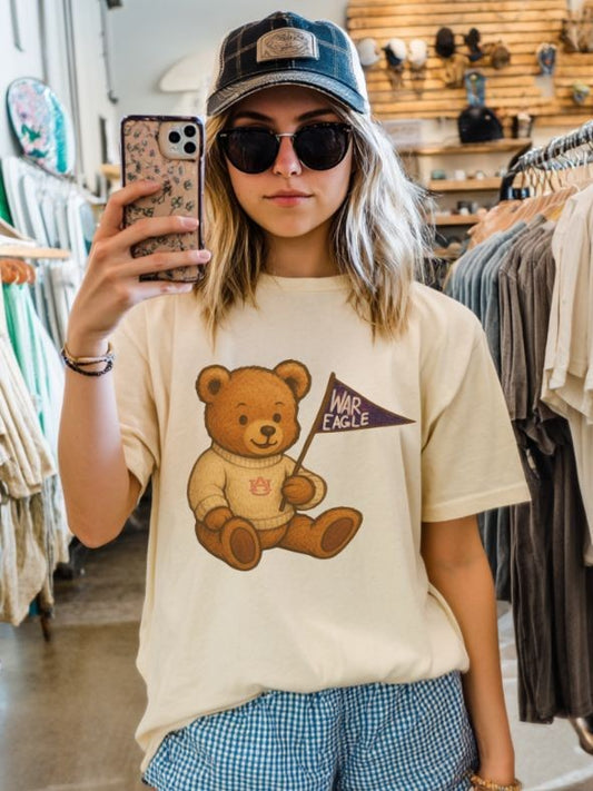 Auburn (Teddy Bear Pennant) - DTF