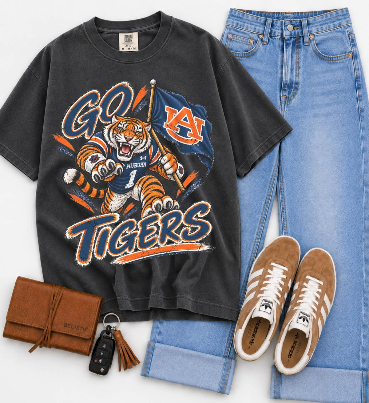Auburn (Vintage Distressed Go Mascots) - DTF