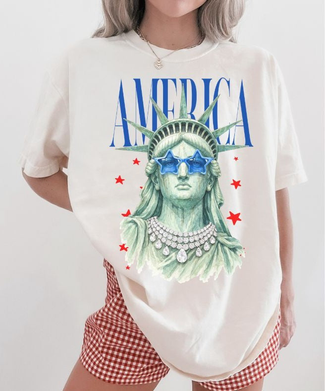 America Statue of Liberty Jewels - DTF