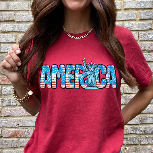 America Lady Liberty -  DTF