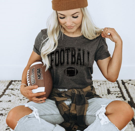 Football Arched (black) - DTF