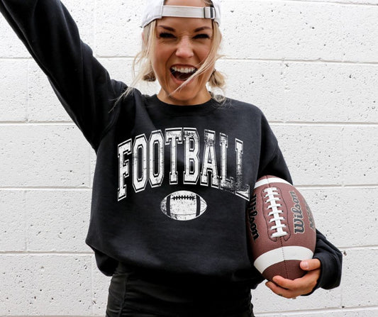Football Arched (white) - DTF