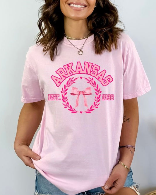 Arkansas (Coquette Pink Bows) - DTF