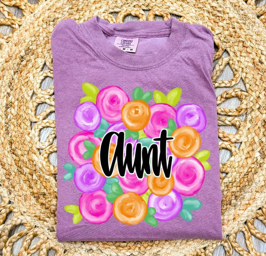 Aunt (Mother's Day Floral) - DTF
