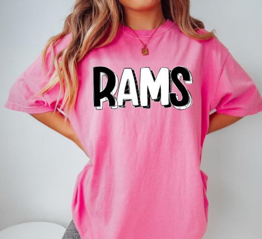 Rams (Tux Deluxe Mascot) - DTF